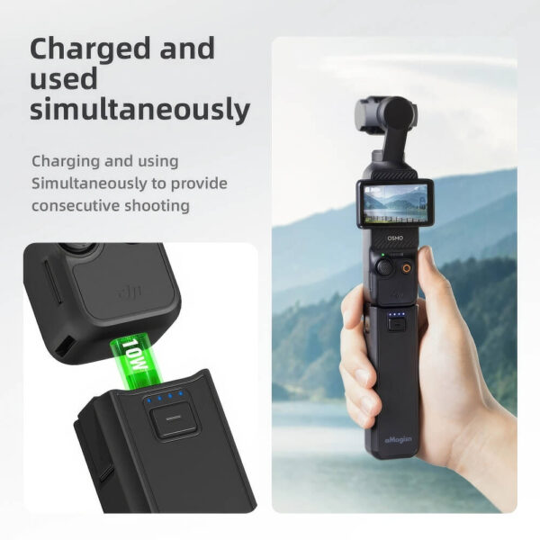 [568] Tay cầm pin mở rộng DJI Osmo Pocket 3 Amagisn - Metroshop