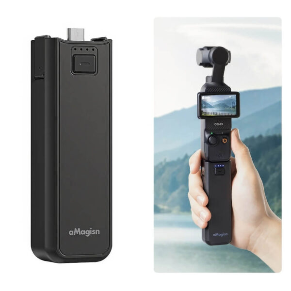 [568] Tay cầm pin mở rộng DJI Osmo Pocket 3 Amagisn - Metroshop