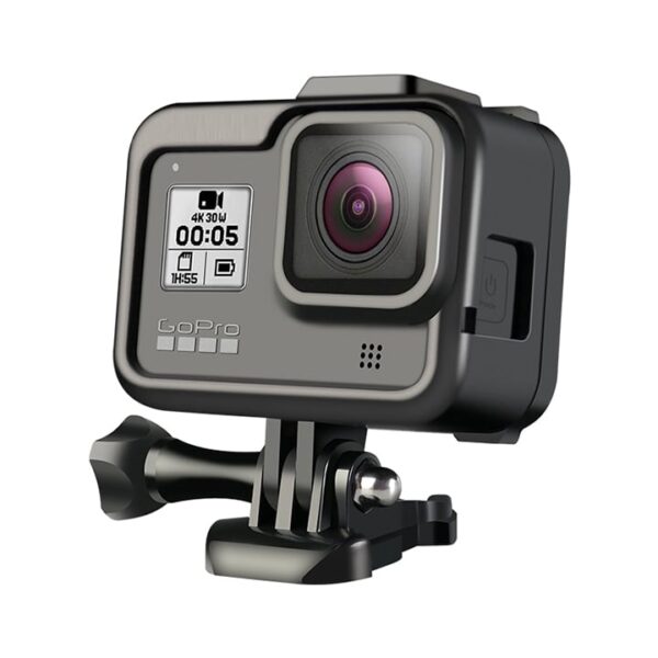 [235] Khung bảo vệ GoPro 8 tích hợp khe gắn LED MIC - Metroshop