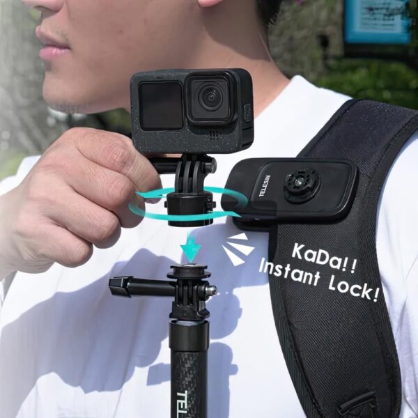 [554] Kẹp Balo GoPro Action cam Telesin Quick Release 2.0 - Metroshop