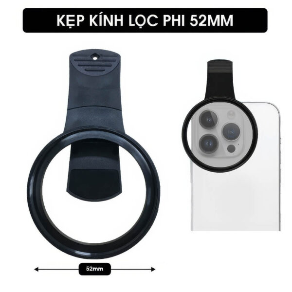 [294] Kẹp gắn kính lọc Filter 37mm 52mm 67mm - Metroshop