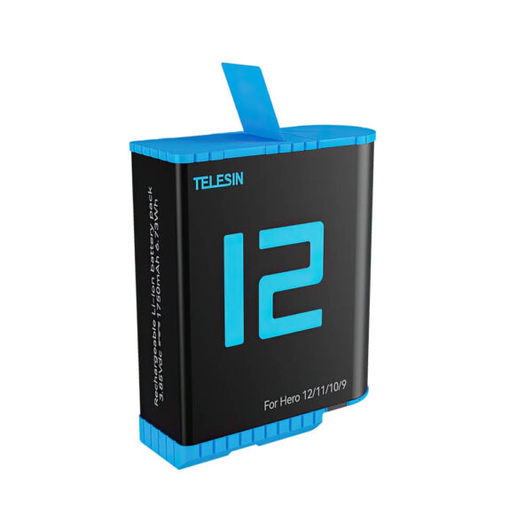 [906] Pin GoPro 12 / 11 / 10 / 9 Telesin (1750mAh) V3 - Metroshop