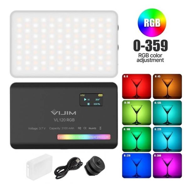 [41] Đèn LED Ulanzi VIJIM VL120 RGB Pin 3100MAh - Metroshop