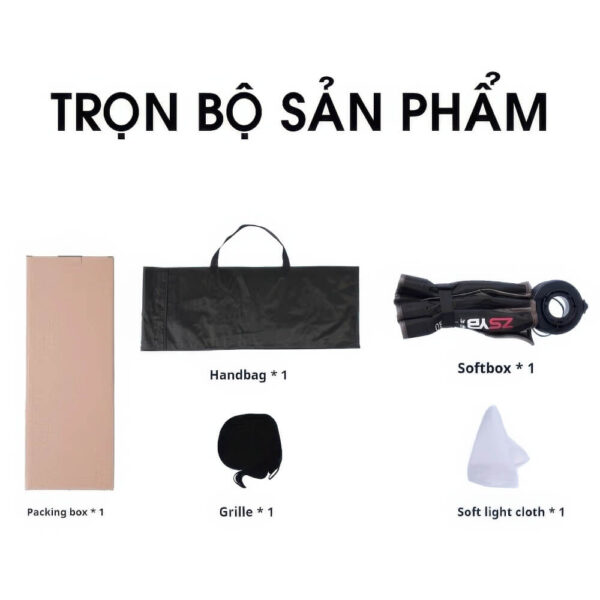 [368] Softbox Bát Giác cho đèn LED cầm tay ZSYB M30 - Metroshop