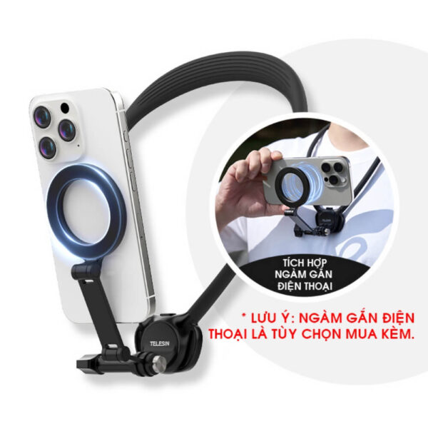 [408] Vòng đeo cổ Action Cam - Điện thoại Telesin SE 2.0 2025 - Metroshop