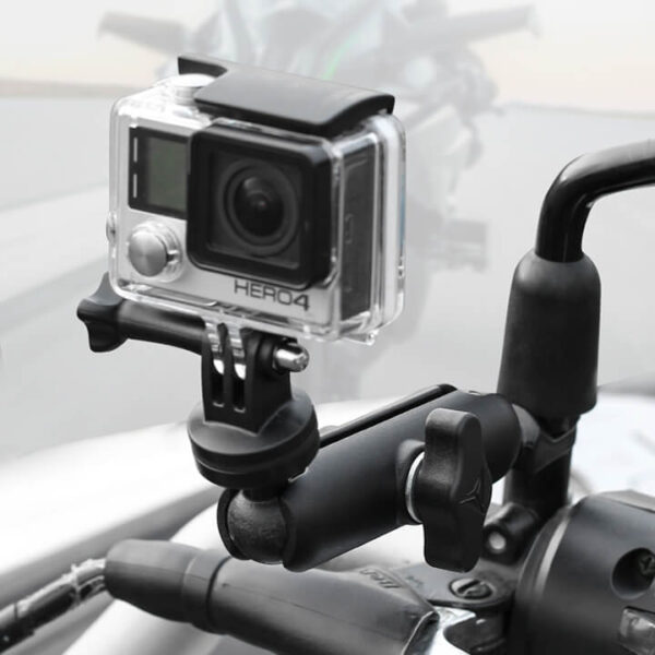 [615] Giá đỡ GoPro - Action Cam lên chân kính xe máy Motowolf - Metroshop