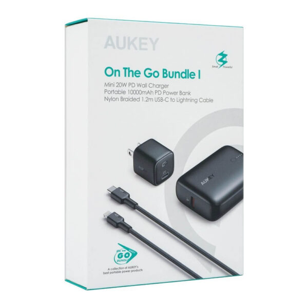 [704] Bộ pin sạc du lịch Aukey On The Go Bundle TK-2 - Metroshop