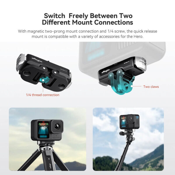 [218] Mount thao tác nhanh GoPro 13 Magnetic aMagisn - Metroshop