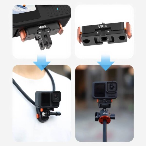 [19] Ngàm GoPro 13 thao tác nhanh VRIG AC-28 - Metroshop