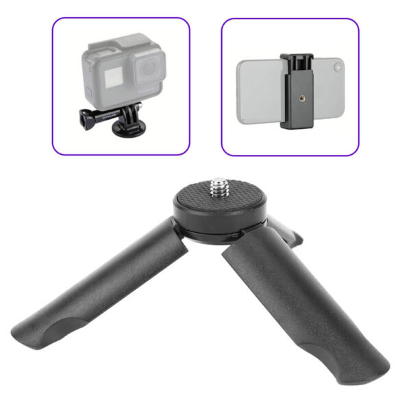 [879] Tripod mini gắn gậy - Tay cầm điện thoại / Action Cam - Metroshop