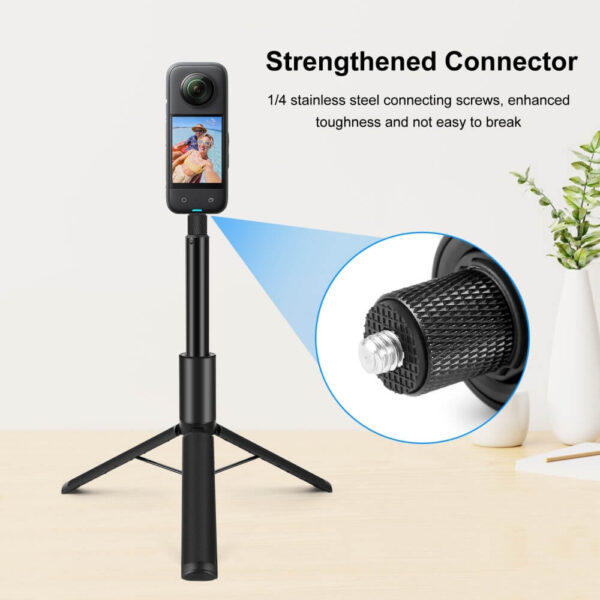 [463] Gậy insta360 tích hợp chân 2 in 1 Puluz 119cm - Metroshop