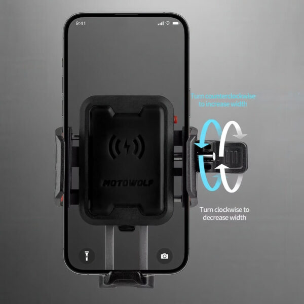 [452] Giá đỡ điện thoại xe máy Motowolf MH1 - Metroshop
