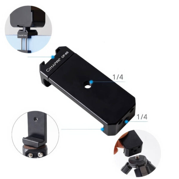 [801] Kẹp điện thoại nhôm CNC Xiletu CP-8S - Metroshop