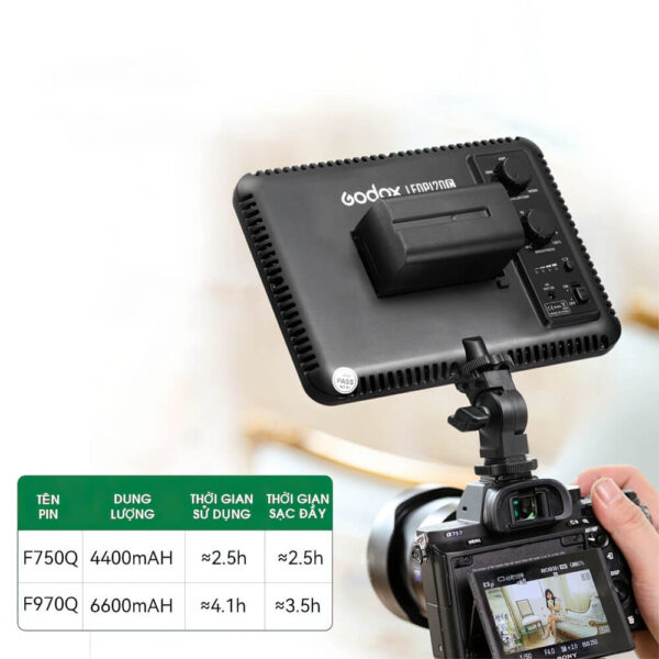 [283] Pin sạc NP-F970 NP-F750 cho đèn LED Laleader - Metroshop