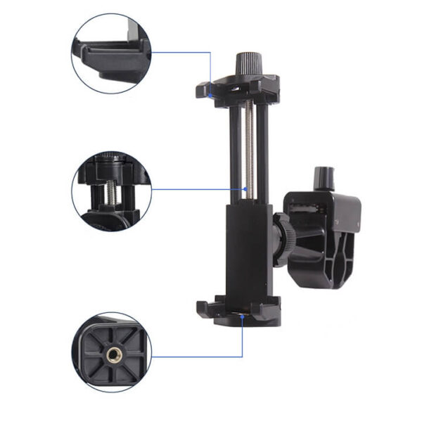[611] Kẹp điện thoại lên thân tripod Livestream nhiều máy - Metroshop