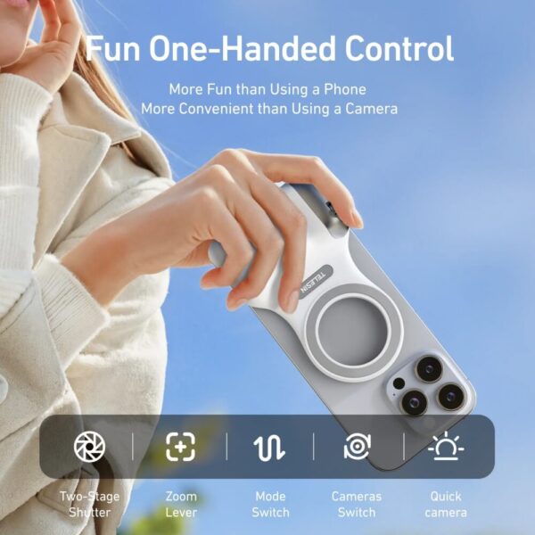 [858] Báng tay cầm chụp hình điện thoại Telesin Fun Shot - Metroshop