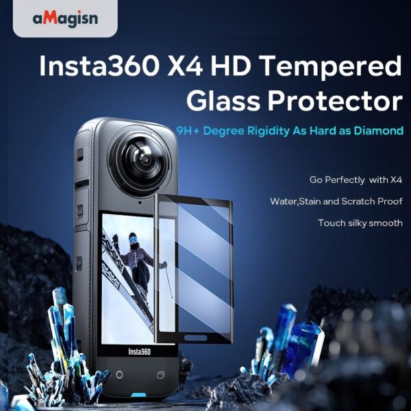 [780] Cường lực màn hình insta360 X5 / X4 aMagisn (2 bộ) - Metroshop