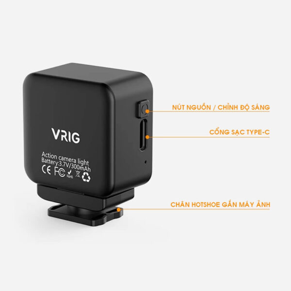 [53] Đèn LED Mini đa năng hít nam châm VRIG FD-01 - Metroshop