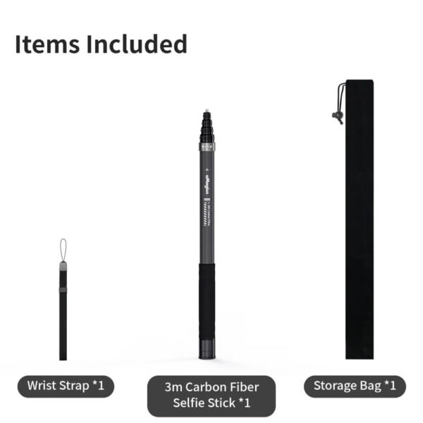 [687] Gậy Carbon Insta360 / Action Cam dài 3 Mét aMagisn - Metroshop