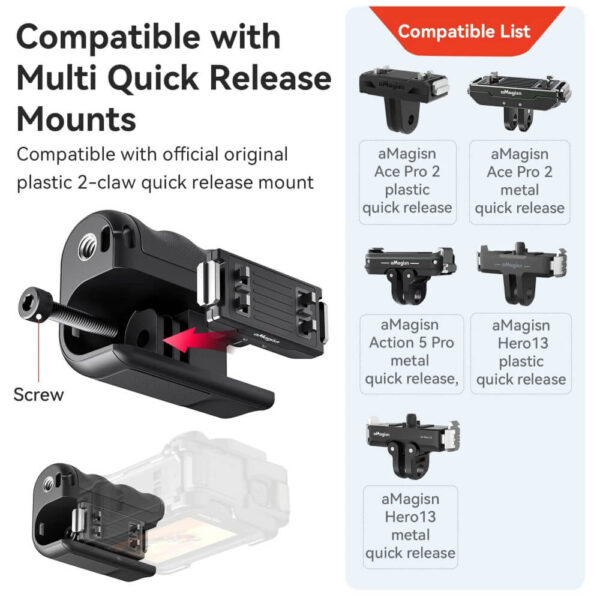 [430] Grip chụp hình cho insta360 Ace Pro 2 / GoPro aMagisn - Metroshop
