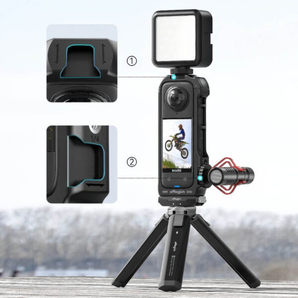 [941] Khung insta360 X4 ngàm Ace Pro aMagisn AD01-B - Metroshop