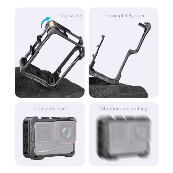 [284] Khung kim loại insta360 Ace Pro 2 & Ace aMagisn quay dọc - Metroshop