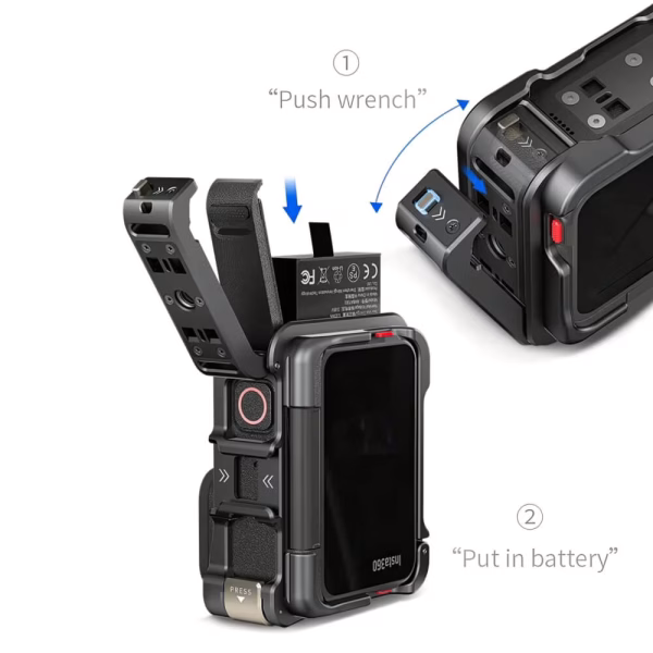 [284] Khung kim loại insta360 Ace Pro 2 & Ace aMagisn quay dọc - Metroshop
