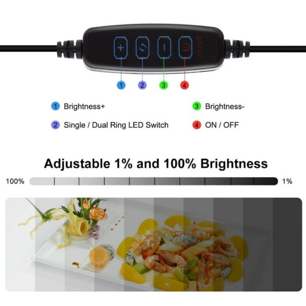 [608] Lồng chụp sản phẩm 40x40cm tích hợp đèn LED Puluz - Metroshop