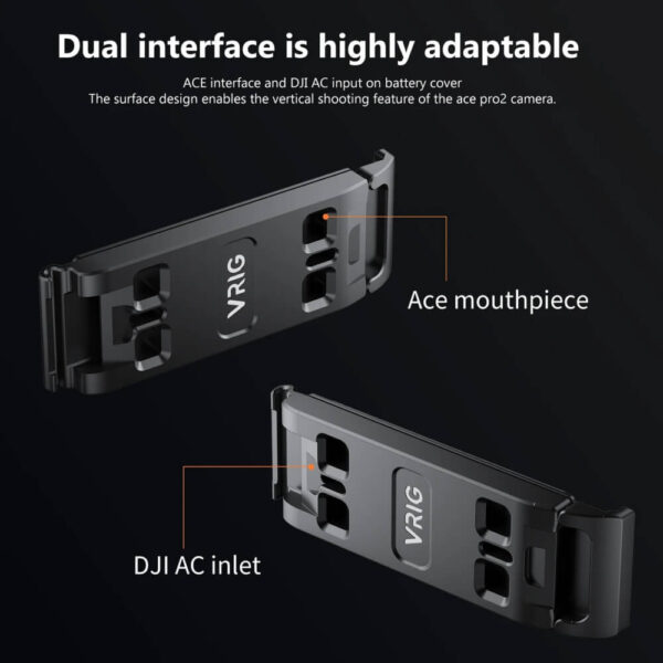 [781] Nắp pin insta360 Ace Pro 2 quay dọc VRIG AC-26 / AC-27 - Metroshop
