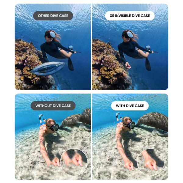 [839] Vỏ chống nước Insta360 X5 Invisible Dive Case - Metroshop