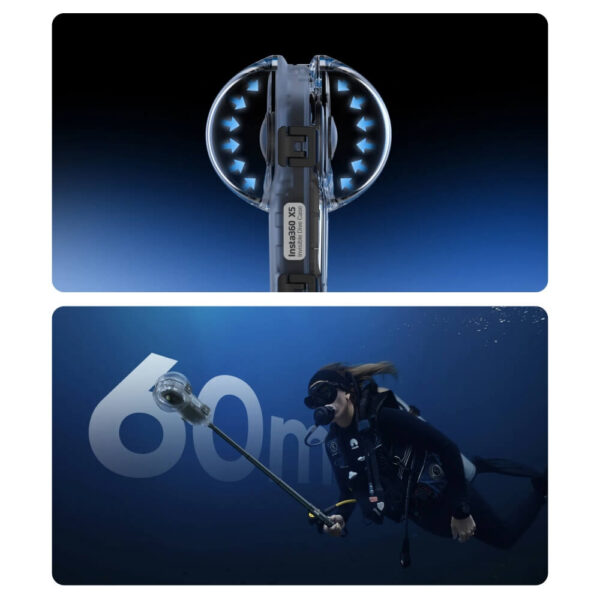 [839] Vỏ chống nước Insta360 X5 Invisible Dive Case - Metroshop